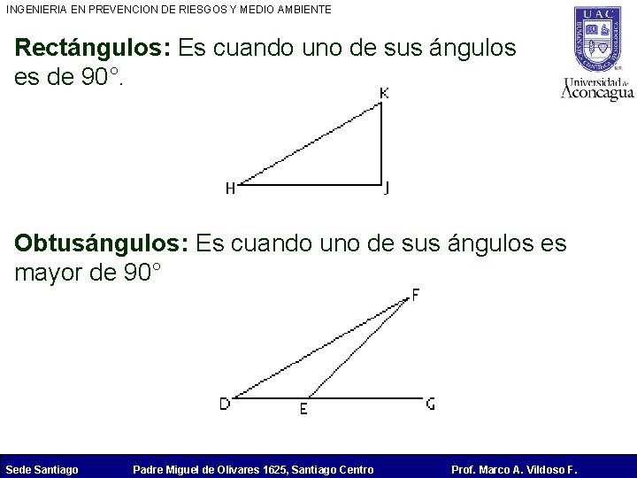 INGENIERIA EN PREVENCION DE RIESGOS Y MEDIO AMBIENTE Rectángulos: Es cuando uno de sus