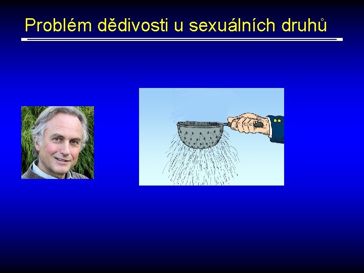 Problém dědivosti u sexuálních druhů 