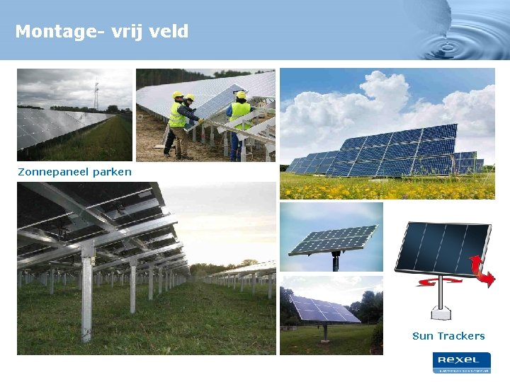 Montage- vrij veld Zonnepaneel parken Sun Trackers 