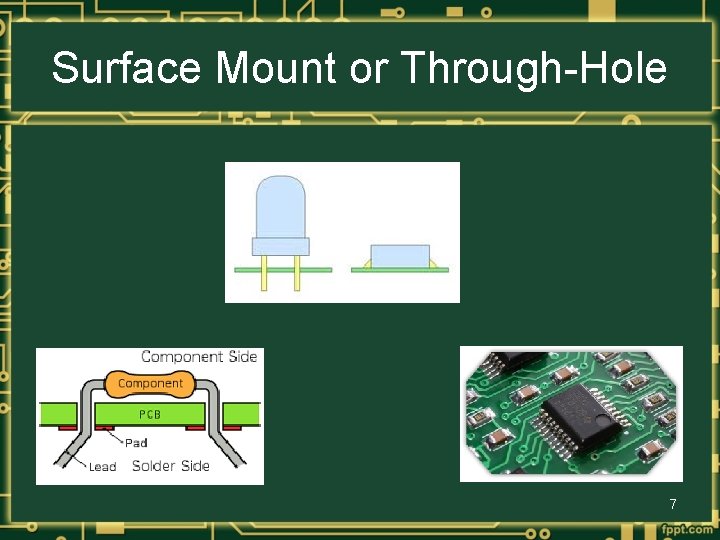 Surface Mount or Through-Hole 7 