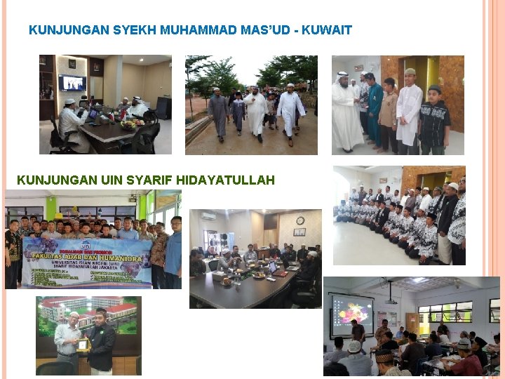 KUNJUNGAN SYEKH MUHAMMAD MAS’UD - KUWAIT KUNJUNGAN UIN SYARIF HIDAYATULLAH 