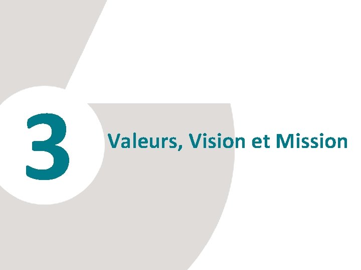 3 Valeurs, Vision et Mission 