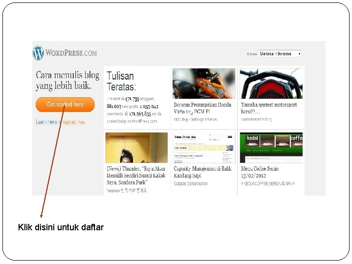 Klik disini untuk daftar 