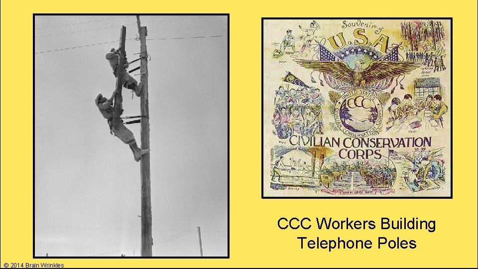 CCC Workers Building Telephone Poles © 2014 Brain Wrinkles 
