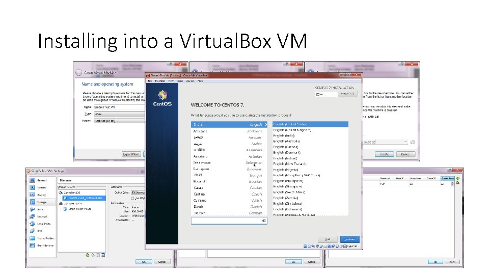 Installing into a Virtual. Box VM 