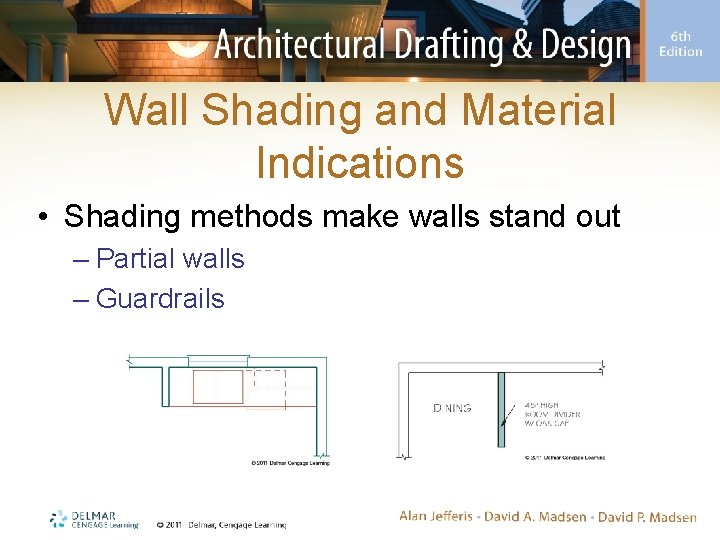 Wall Shading and Material Indications • Shading methods make walls stand out – Partial