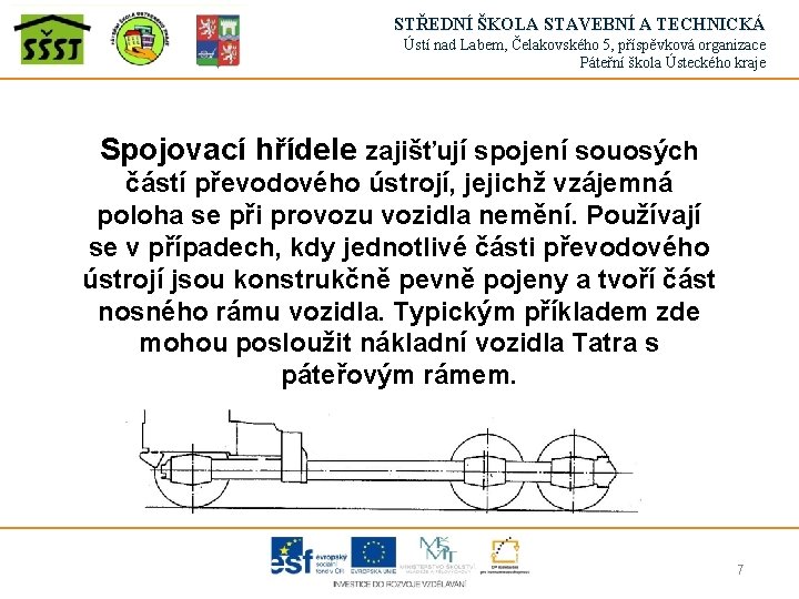 STŘEDNÍ ŠKOLA STAVEBNÍ A TECHNICKÁ Ústí nad Labem, Čelakovského 5, příspěvková organizace Páteřní škola