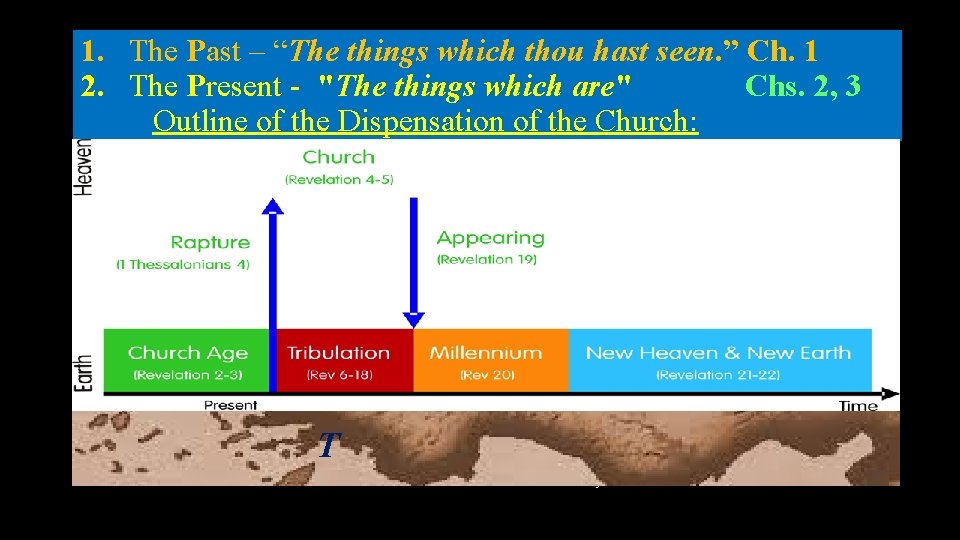 1. The Past – “The things which thou hast seen. ” Ch. 1 2.