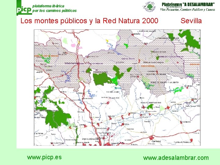 plataforma ibérica por los caminos públicos Los montes públicos y la Red Natura 2000