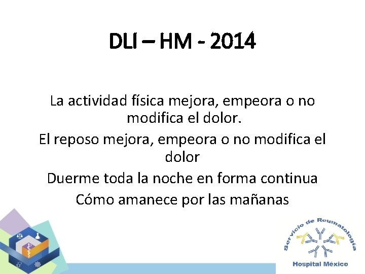 DLI – HM - 2014 La actividad física mejora, empeora o no modifica el