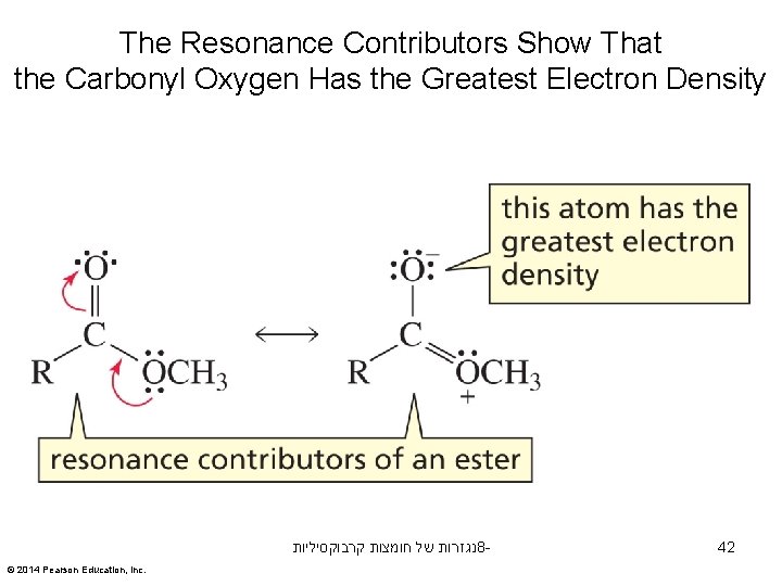 The Resonance Contributors Show That the Carbonyl Oxygen Has the Greatest Electron Density נגזרות
