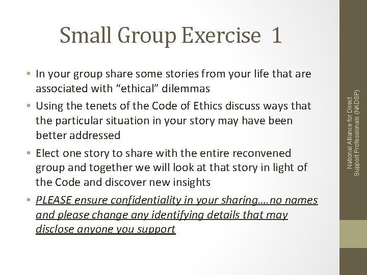  • In your group share some stories from your life that are associated