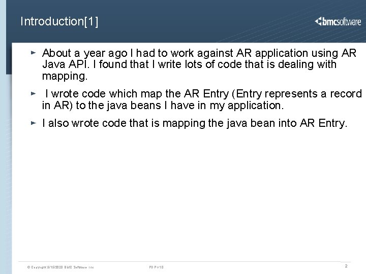 Introduction[1] About a year ago I had to work against AR application using AR