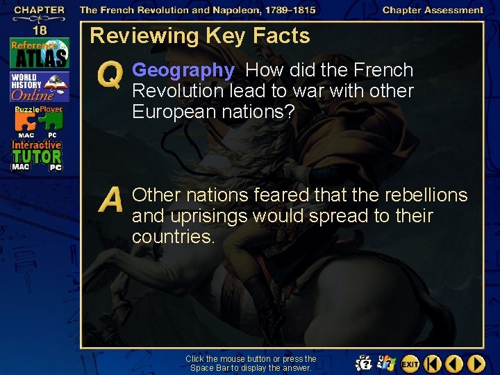 Reviewing Key Facts Geography How did the French Revolution lead to war with other