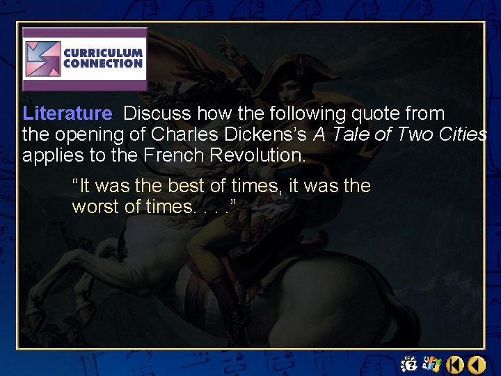 Literature Discuss how the following quote from the opening of Charles Dickens’s A Tale