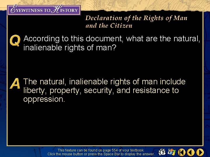 According to this document, what are the natural, inalienable rights of man? The natural,