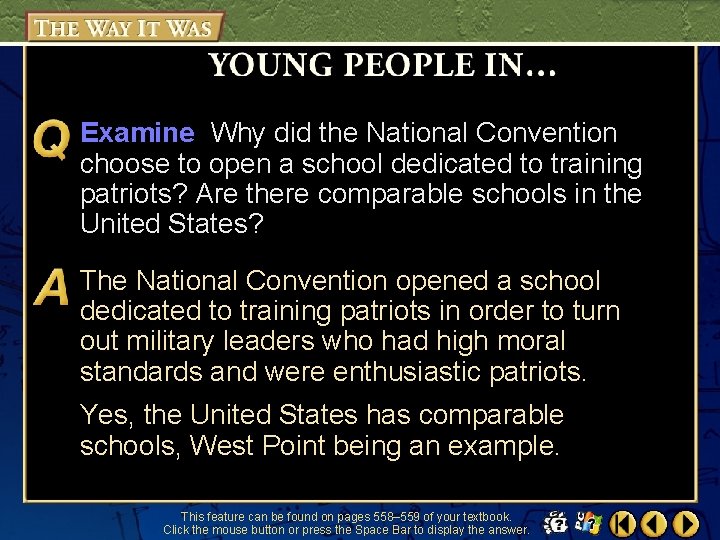 Examine Why did the National Convention choose to open a school dedicated to training