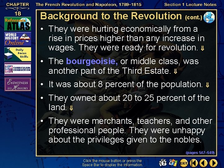 Background to the Revolution (cont. ) • They were hurting economically from a rise