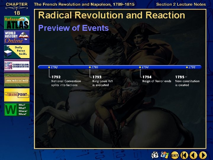 Radical Revolution and Reaction Preview of Events 