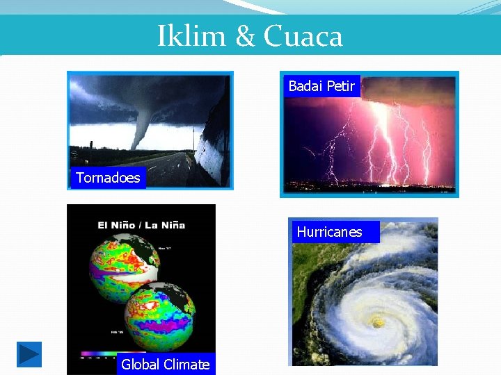 Iklim & Cuaca Badai Petir Tornadoes Hurricanes Global Climate 