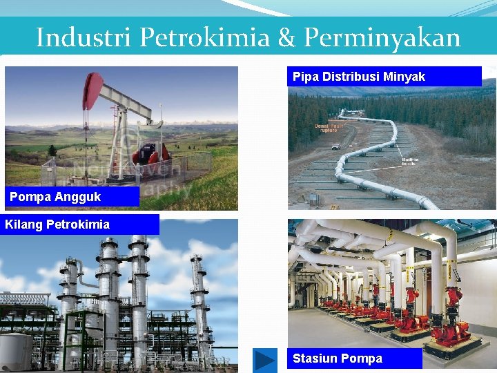 Industri Petrokimia & Perminyakan Pipa Distribusi Minyak Pompa Angguk Kilang Petrokimia Stasiun Pompa 