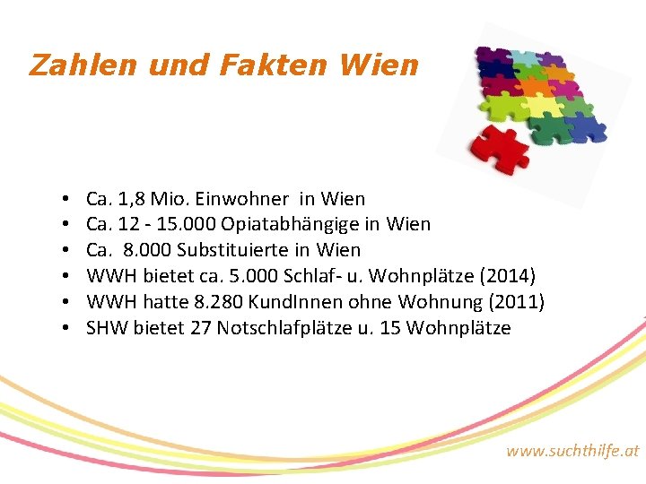 Zahlen und Fakten Wien • • • Ca. 1, 8 Mio. Einwohner in Wien