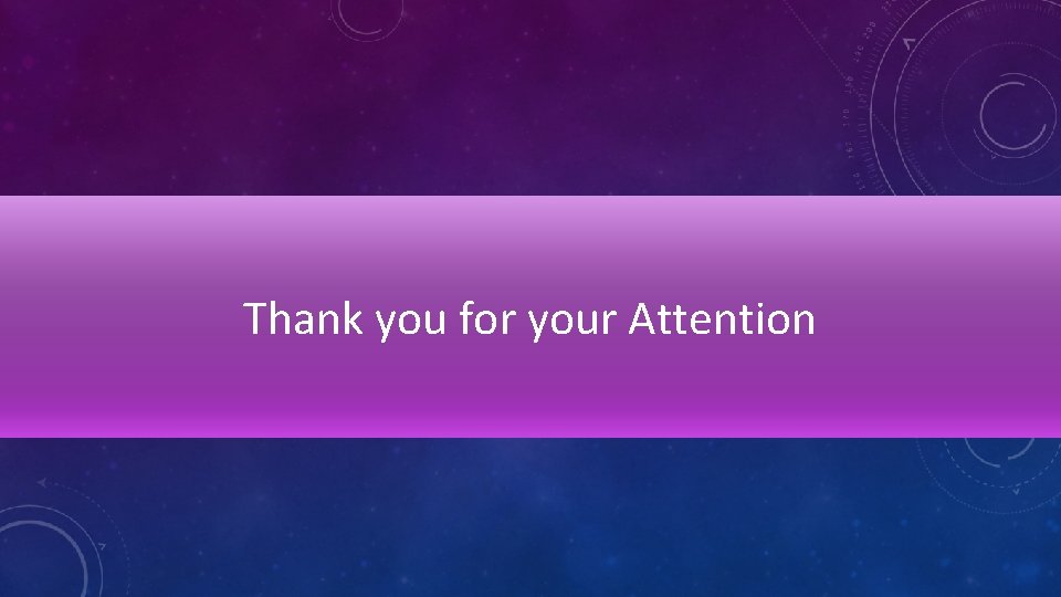 Thank you for your Attention 