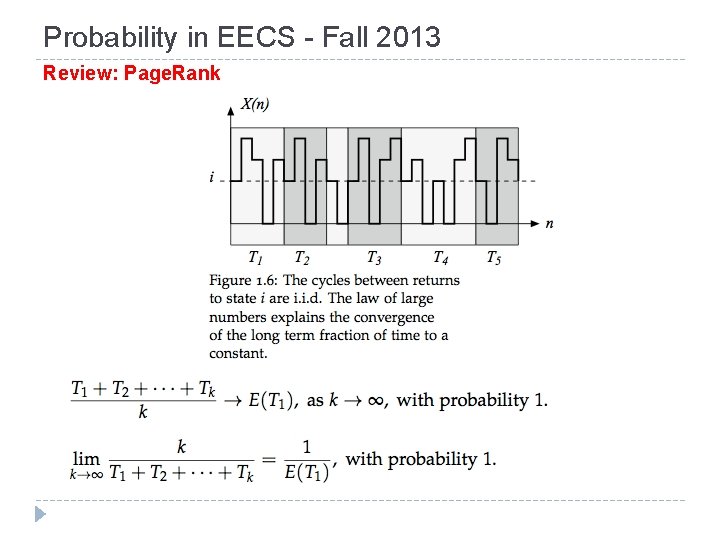 Probability in EECS - Fall 2013 Review: Page. Rank 