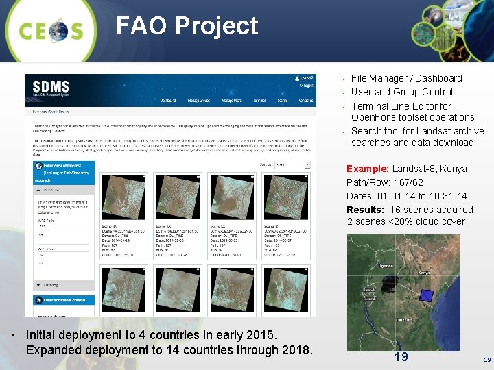 FAO Project • • File Manager / Dashboard User and Group Control Terminal Line