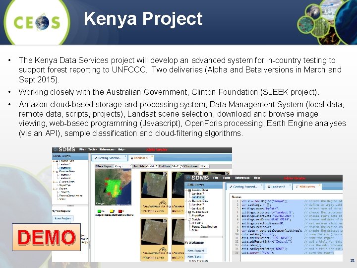 Kenya Project • The Kenya Data Services project will develop an advanced system for