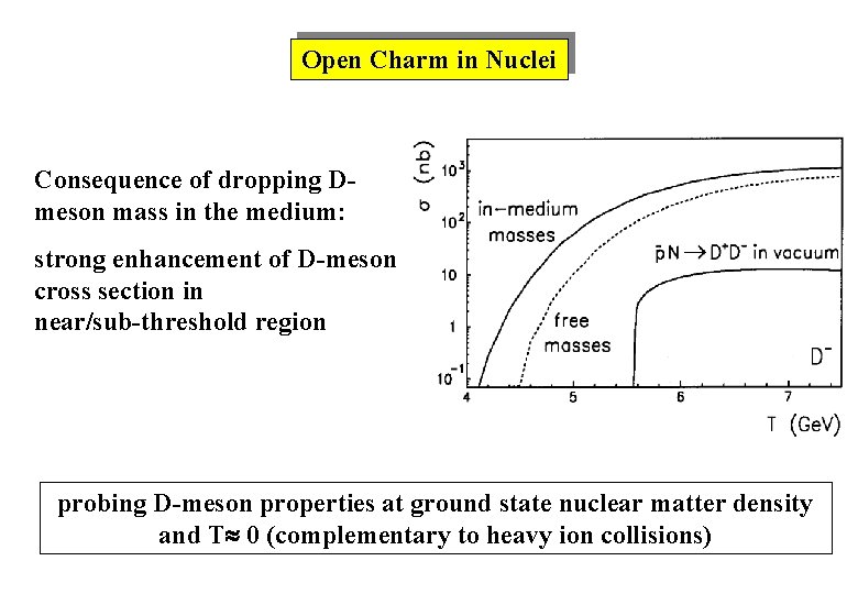 Open Charm in Nuclei Consequence of dropping Dmeson mass in the medium: strong enhancement