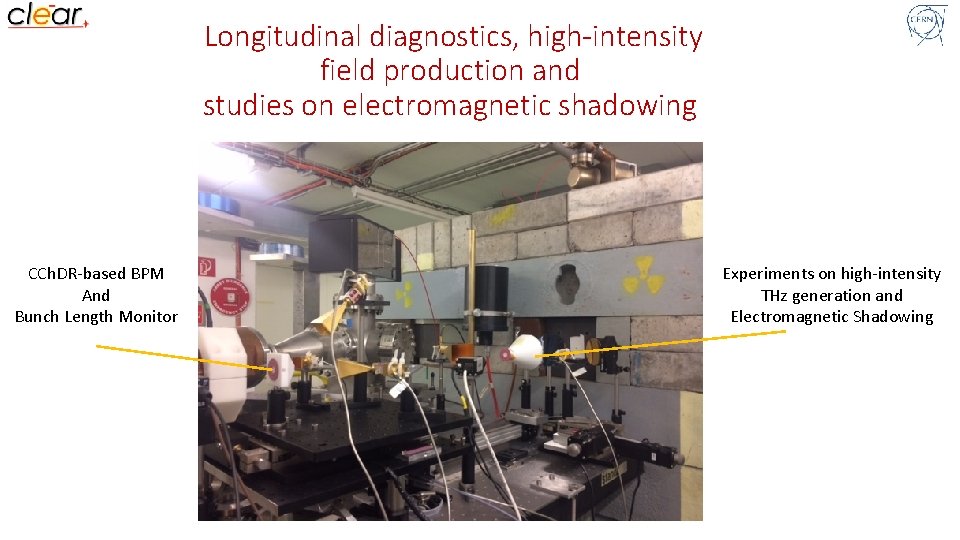 Longitudinal diagnostics, high-intensity field production and studies on electromagnetic shadowing CCh. DR-based BPM And