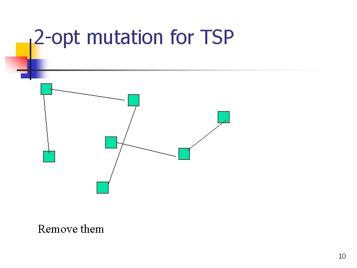2 -opt mutation for TSP Remove them 10 