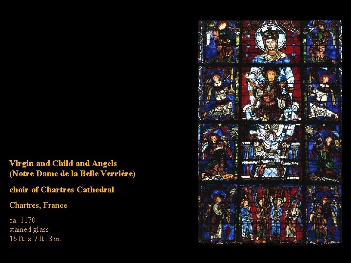 Virgin and Child and Angels (Notre Dame de la Belle Verrière) choir of Chartres