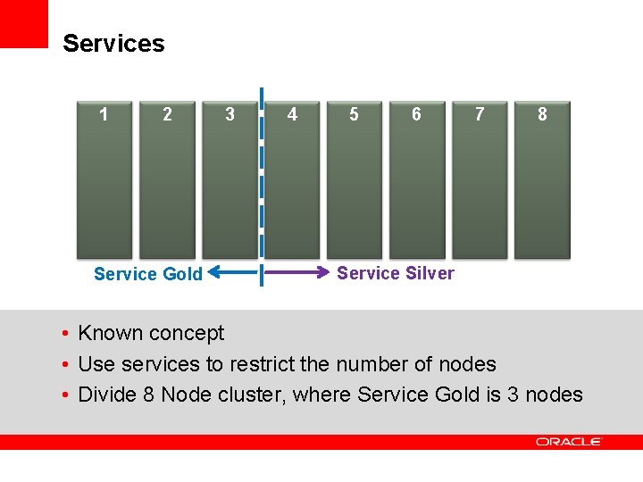 Services 1 2 Service Gold 3 4 5 6 7 8 Service Silver •