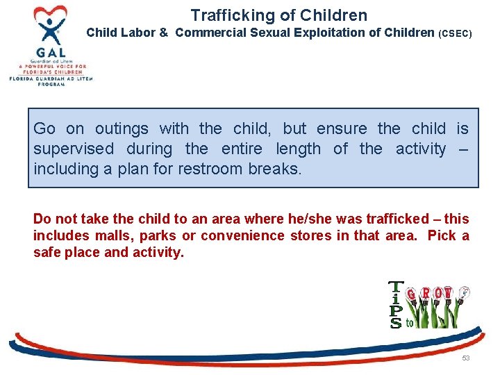 Trafficking of Children Child Labor & Commercial Sexual Exploitation of Children (CSEC) Go on