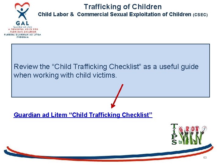Trafficking of Children Child Labor & Commercial Sexual Exploitation of Children (CSEC) Review the
