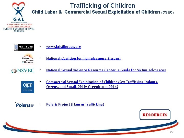 Trafficking of Children Child Labor & Commercial Sexual Exploitation of Children (CSEC) • www.