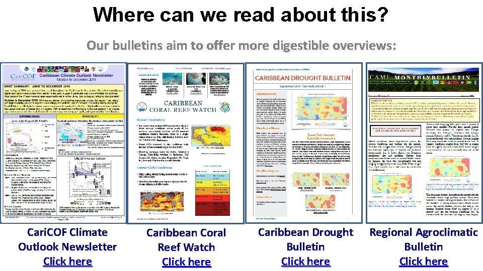 Where can we read about this? Our bulletins aim to offer more digestible overviews: