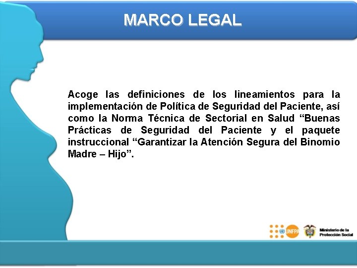 MARCO LEGAL Acoge las definiciones de los lineamientos para la implementación de Política de