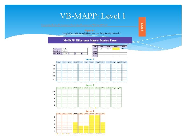 VB-MAPP: Level 1 
