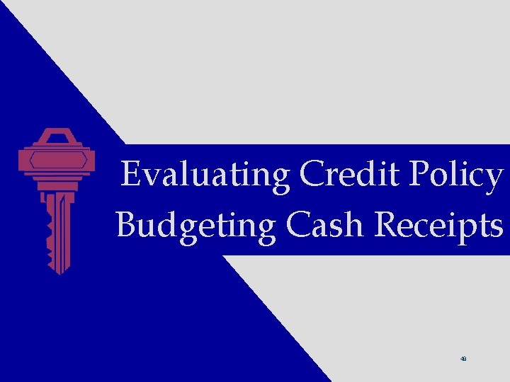 Evaluating Credit Policy Budgeting Cash Receipts Financial Accounting, 7 e Stice/Stice, 2006 © Thomson