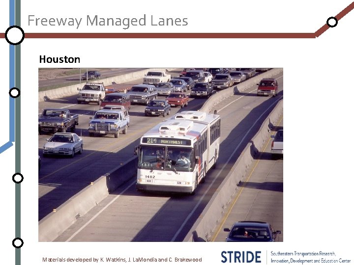 Freeway Managed Lanes Houston Materials developed by K. Watkins, J. La. Mondia and C.