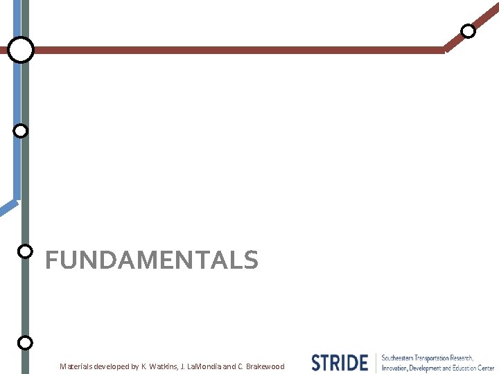 FUNDAMENTALS Materials developed by K. Watkins, J. La. Mondia and C. Brakewood 