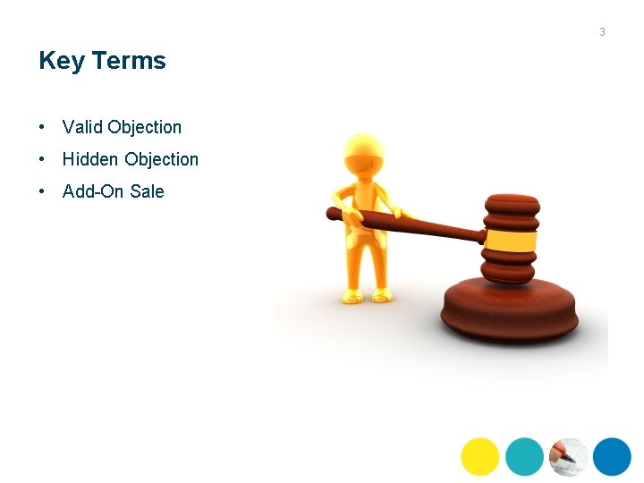 3 Key Terms • Valid Objection • Hidden Objection • Add-On Sale 