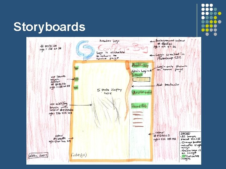 Storyboards 