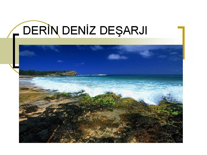DERİN DENİZ DEŞARJI Alıcı ortamın yeterli arıtma kapasitesine sahip olduğu mühendislik çalışmaları ile tespit