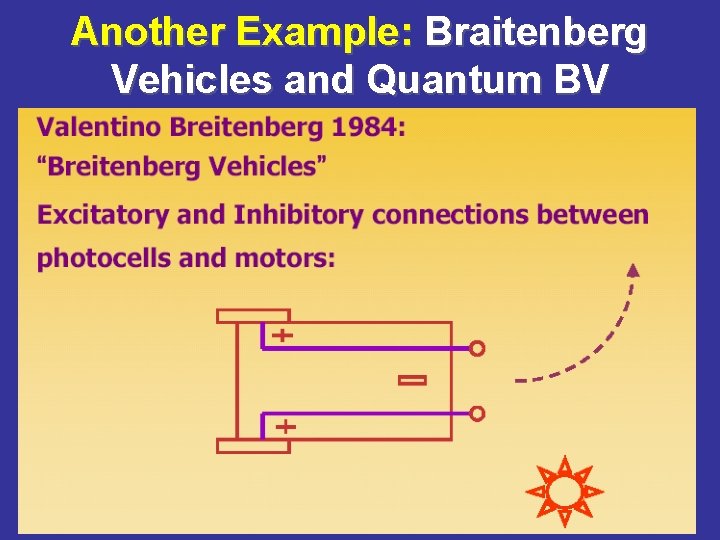 Another Example: Braitenberg Vehicles and Quantum BV 