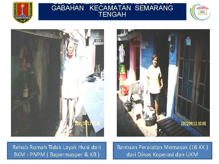GERDU KEMPLING DI KELURAHAN GABAHAN KECAMATAN SEMARANG TENGAH Rehab Rumah Tidak Layak Huni dari