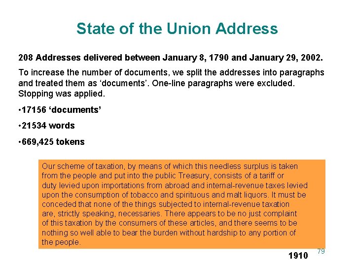 State of the Union Address 208 Addresses delivered between January 8, 1790 and January